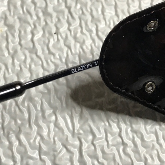 Moncler ML0182 Blazon Gunmetal Round Metal Frame Sunglasses Italy Polarized - Picture 10 of 15